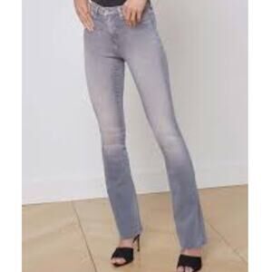 NWOT L’AGENCE Ruth High Rise Straight Jeans Cool Gray Streth Womens Size 31